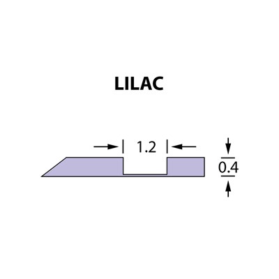 Rillzurichtung Offcentre 1,2x0,40mm LILAC -25m