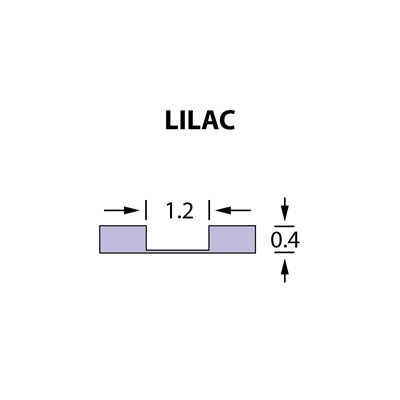 Kanalik Micro Crease 1,2x0,40mm LILAC -25m