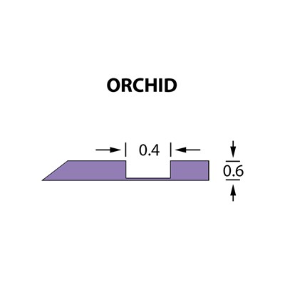 Rillzurichtung Offcentre 0,4x0,60mm ORCHID -25m