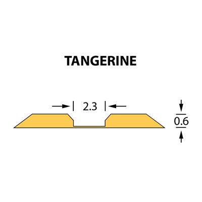 Rillzurichtung Linear 2,3x0,60mm TANGERINE -25m