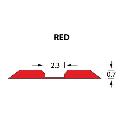 Kanalik Linear Crease 2,3x0,70mm RED -25m