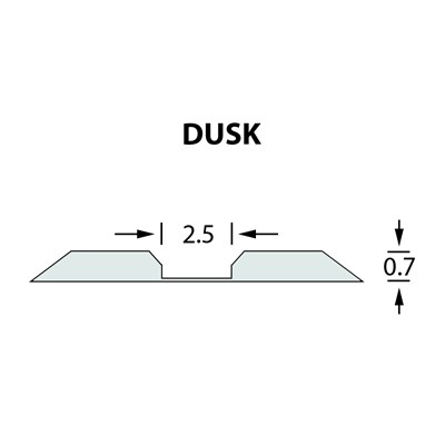 Rillzurichtung Linear 2,5x0,70mm DUSK -25m