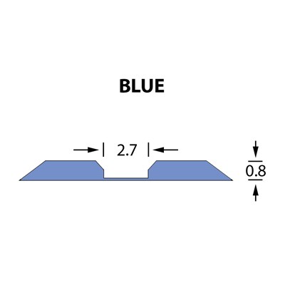 Kanalik Linear Crease 2,7x0,80mm BLUE -25m