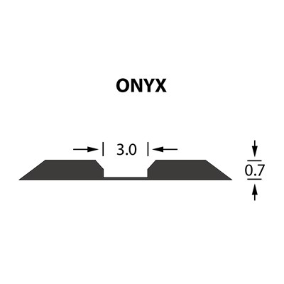 Rillzurichtung Linear 3,0x0,70mm ONYX -25m