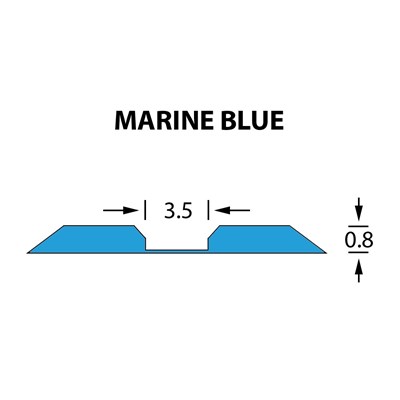 Rillzurichtung Linear 3,5x0,80mm MARINE BLUE-14,7m
