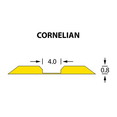 Kanalik Linear Crease 4,0x0,80mm CORNELIAN -14,7m