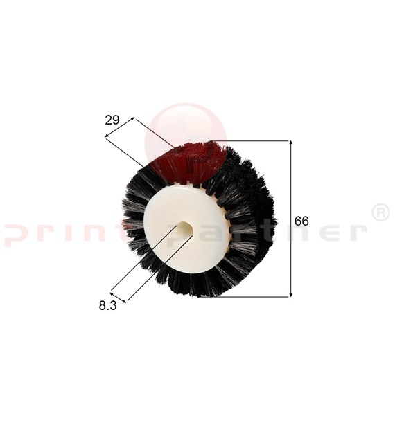 Brush wheel for Nikko Diecutter