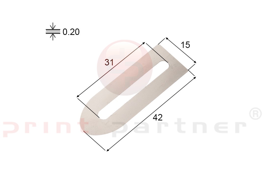 Bogentrenner  0,20 mm (25 Stücke)