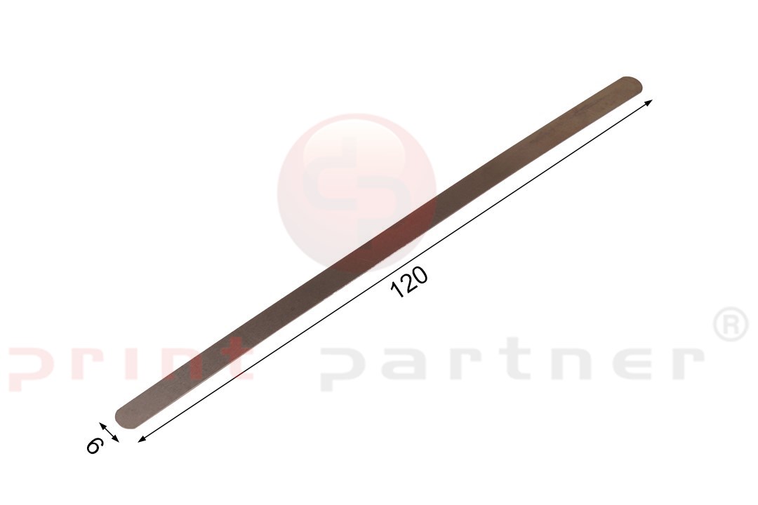 Sheet separator 0,15 mm - 120x6mm (12 pieces)