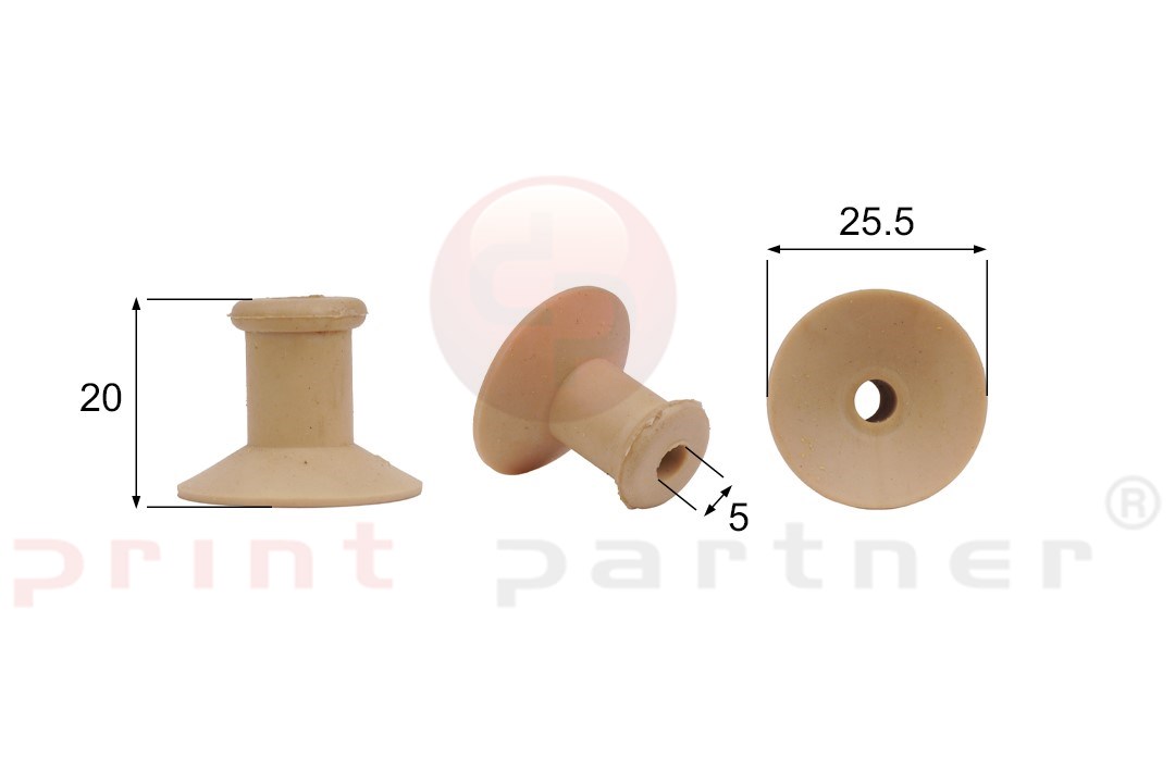 Förmigen Gummisauger RS/00034 - 12 Stück