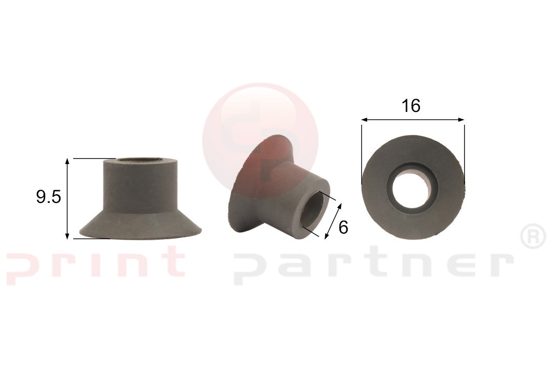 Förmigen Gummisauger RS/00043 - 12 Stück