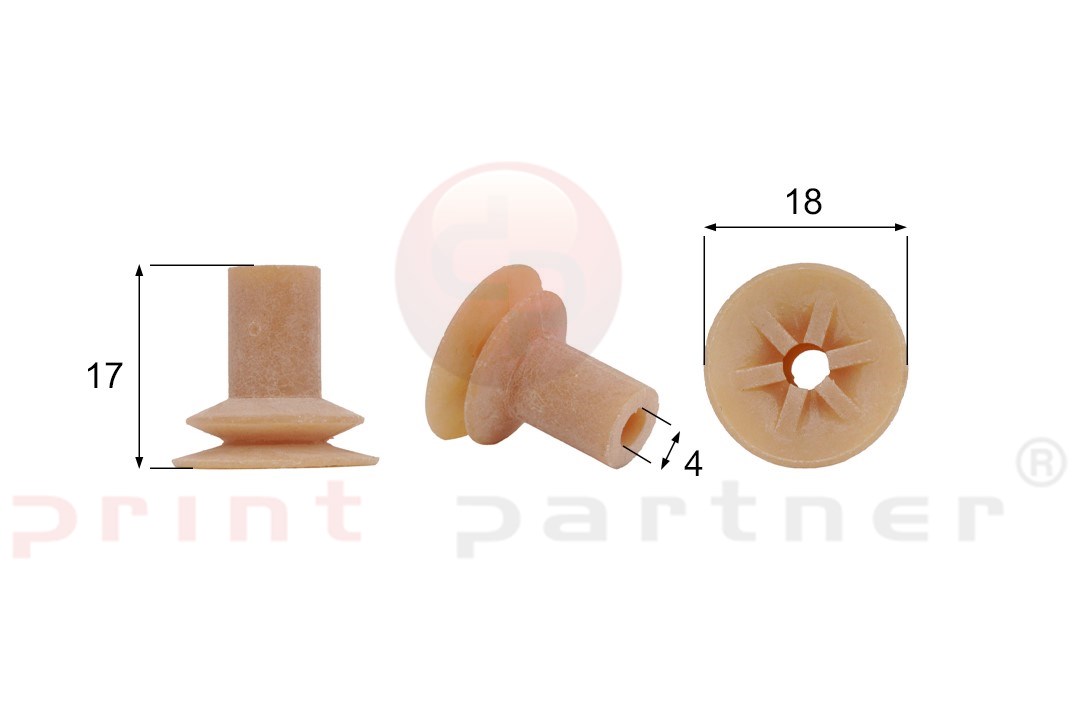 Förmigen Gummisauger RS/00044 - 12 Stück