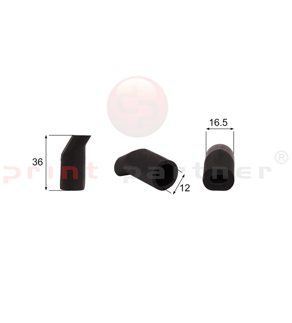 Shaped Rubber Sucker RS/00045 - 12 pcs.