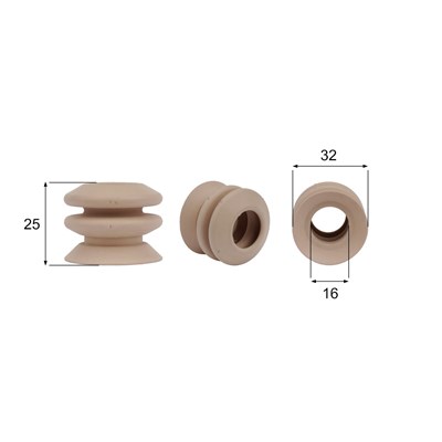 Förmigen Gummisauger RS/00047 - 12 Stück