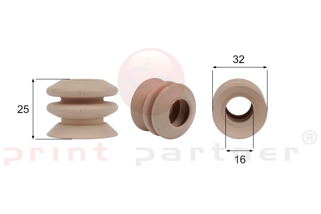 Förmigen Gummisauger RS/00047 - 12 Stück