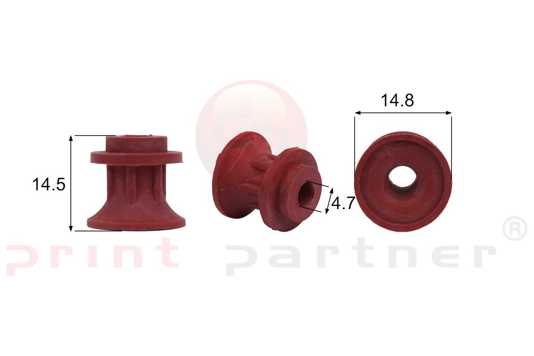 Förmigen Gummisauger RS/00054 - 12 Stück