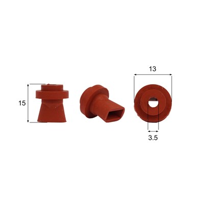 Förmigen Gummisauger RS/00056 - 12 Stück