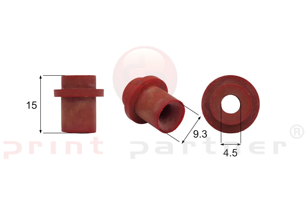 Shaped Rubber Sucker RS/00057 - 12 pcs.