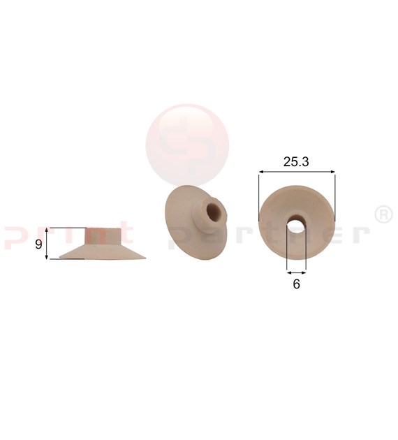 Förmigen Gummisauger RS/00058 - 12 Stück