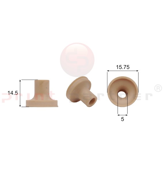 Shaped Rubber Sucker RS/00059 - 12 pcs.