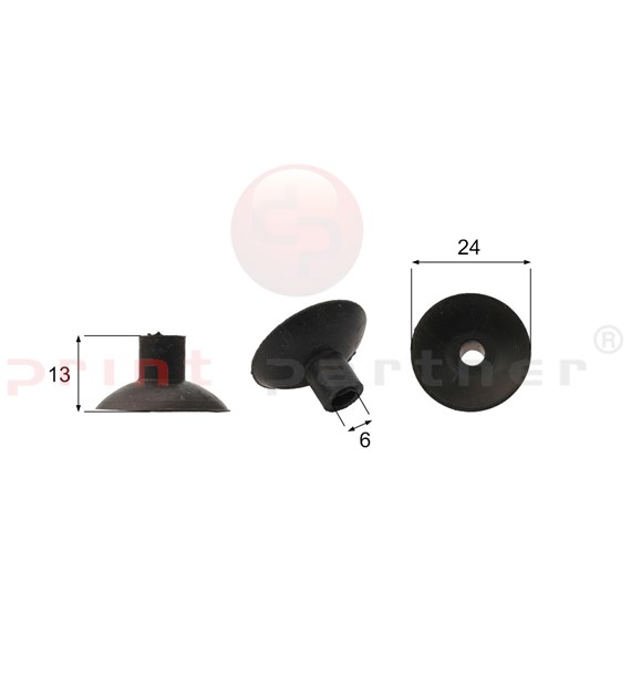 Förmigen Gummisauger RS/00061 - 12 Stück