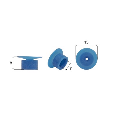 Förmigen Gummisauger RS/00068 - 12 Stück