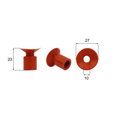 Förmigen Gummisauger RS/00069 - 12 Stück