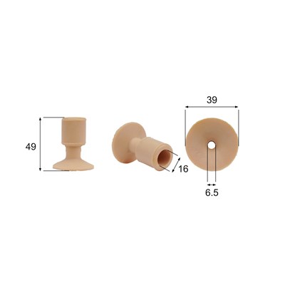 Förmigen Gummisauger RS/00071 - 12 Stück