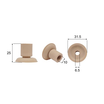 Förmigen Gummisauger RS/00072 - 12 Stück