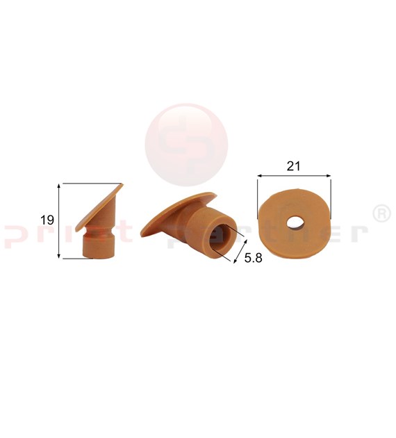 Shaped Rubber Sucker RS/00086 - 12 pcs.