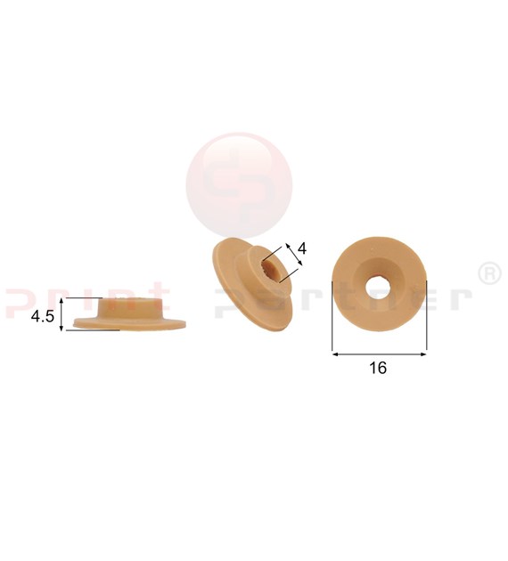 Shaped Rubber Sucker RS/00080 - 25 pcs.