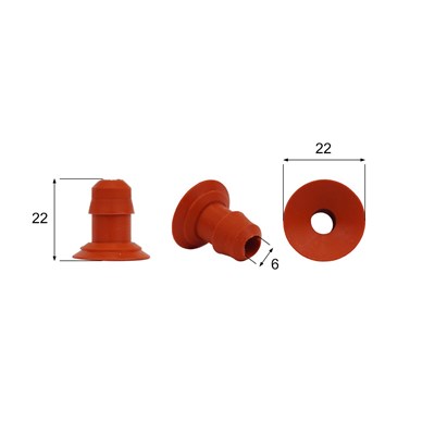 Förmigen Gummisauger RS/00082 - 12 Stück