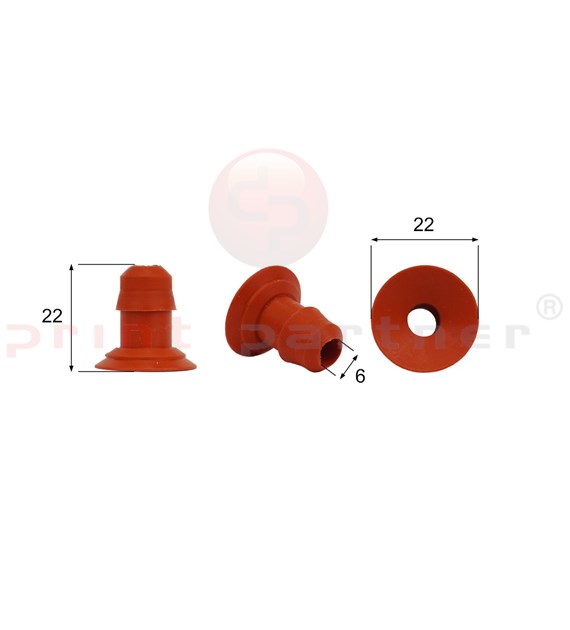 Förmigen Gummisauger RS/00082 - 12 Stück