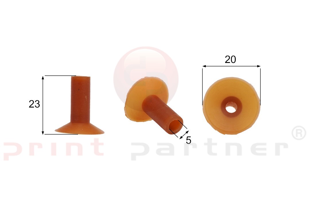 Förmigen Gummisauger RS/00089 - 12 Stück