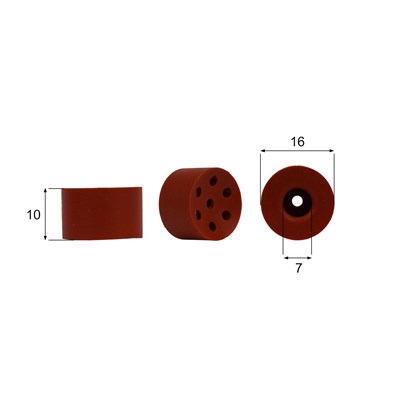 Förmigen Gummisauger RS/00090 - 12 Stück