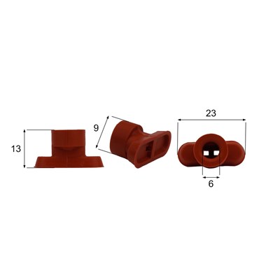 Förmigen Gummisauger RS/00098 - 12 Stück