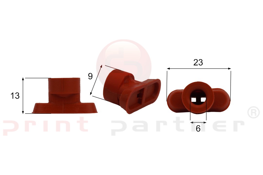 Förmigen Gummisauger RS/00098 - 12 Stück