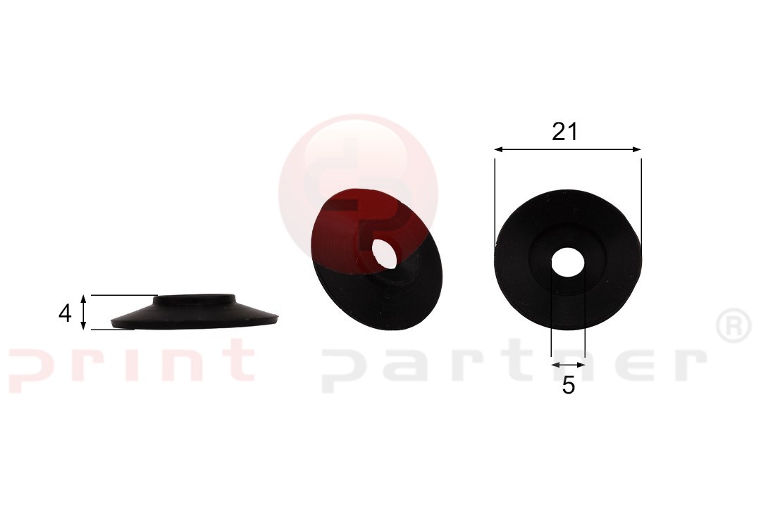 Förmigen Gummisauger RS/00095 - 25 Stück
