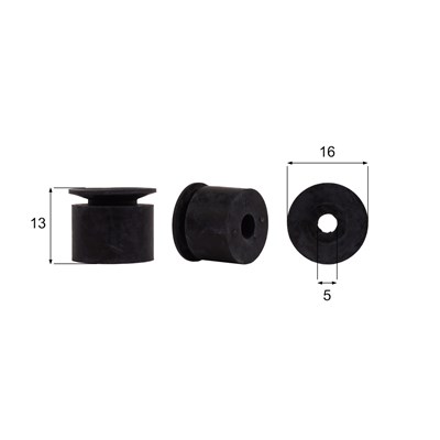 Förmigen Gummisauger RS/00104 - 12 Stück