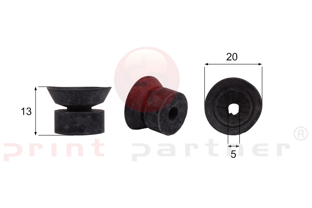 Förmigen Gummisauger RS/00106 - 12 Stück