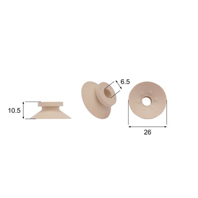 Förmigen Gummisauger RS/00040 - 12 Stück