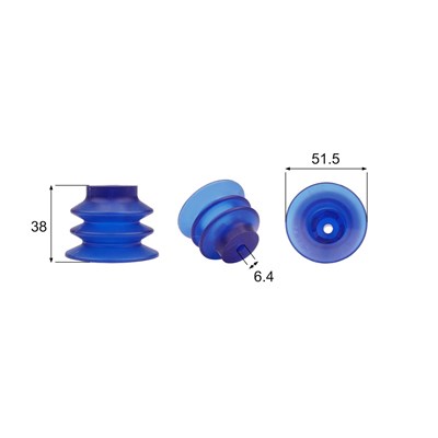 Shaped Rubber Sucker RS/02112