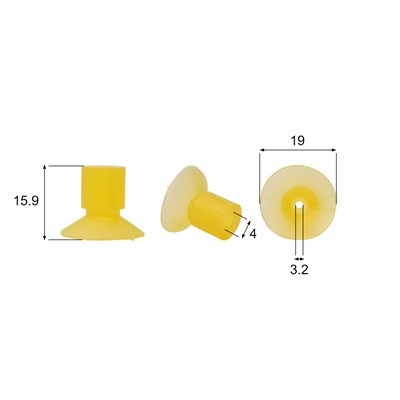Förmigen Gummisauger RS/01027