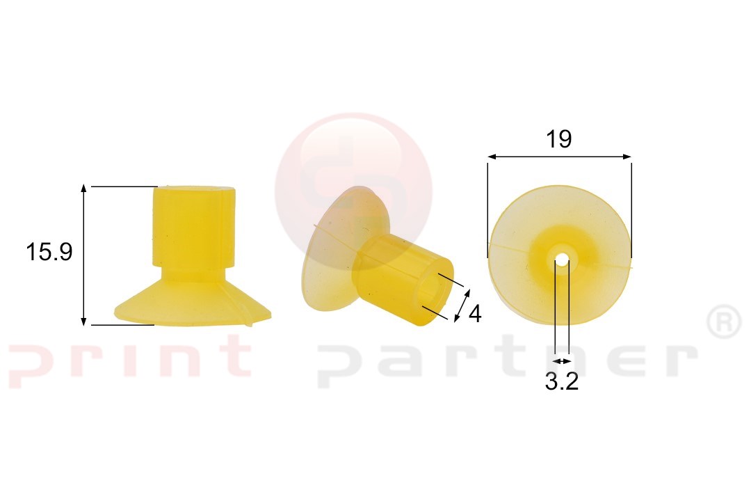 Förmigen Gummisauger RS/01027