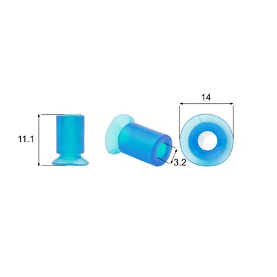 Förmigen Gummisauger RS/01040