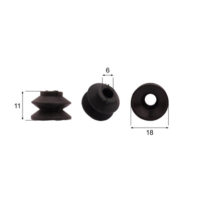 Förmigen Gummisauger RS/00113 - 12 Stück