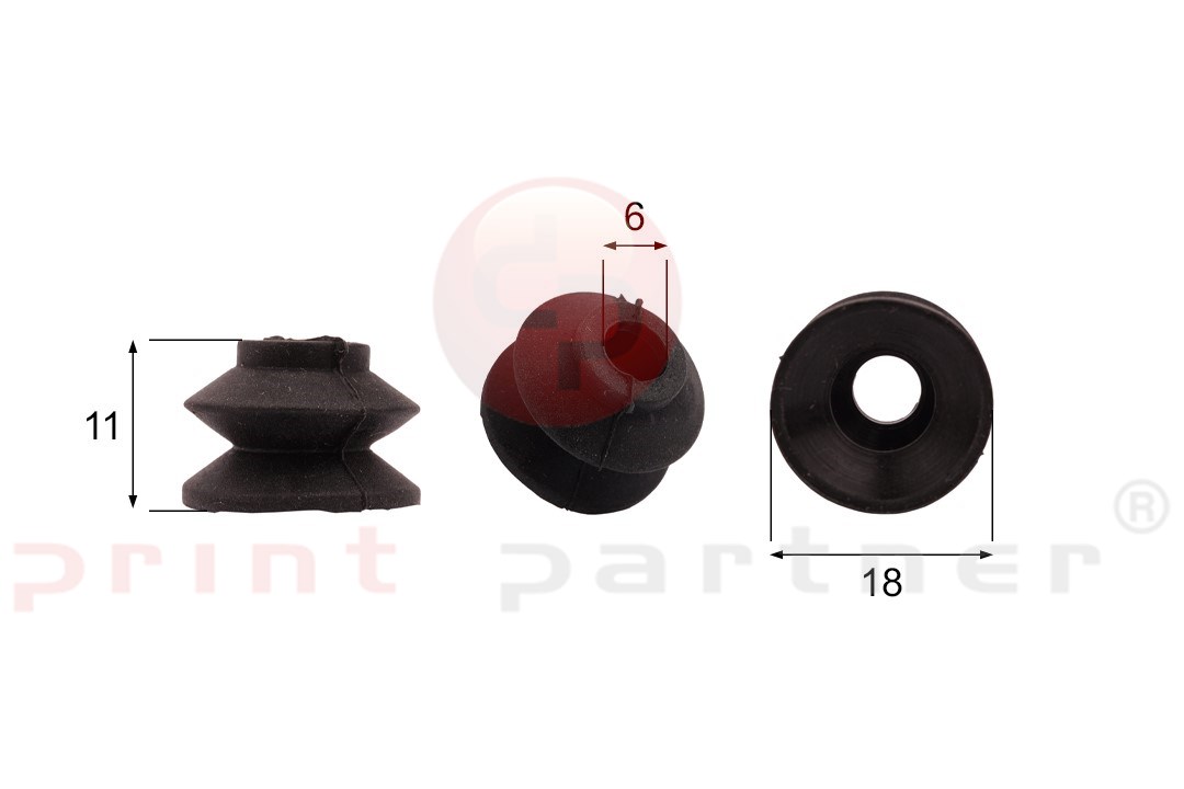 Förmigen Gummisauger RS/00113 - 12 Stück