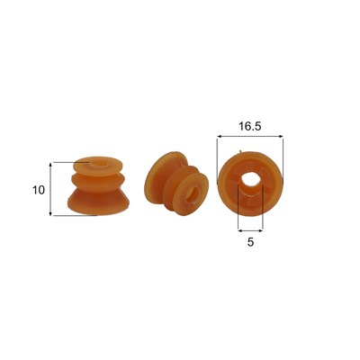 Förmigen Gummisauger RS/00117 - 12 Stück