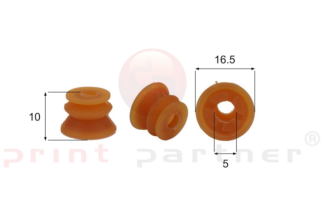 Förmigen Gummisauger RS/00117 - 12 Stück