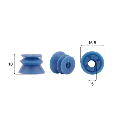 Förmigen Gummisauger RS/00118 - 12 Stück